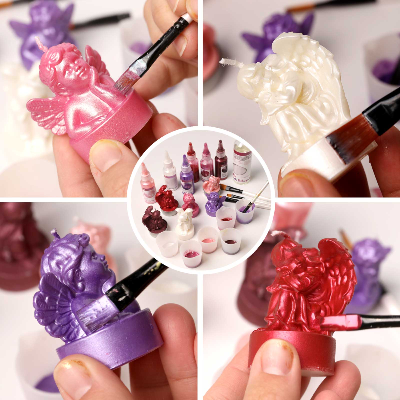 Dreamy Angel Tealight Candle Silicone Mold Collection - Image 7