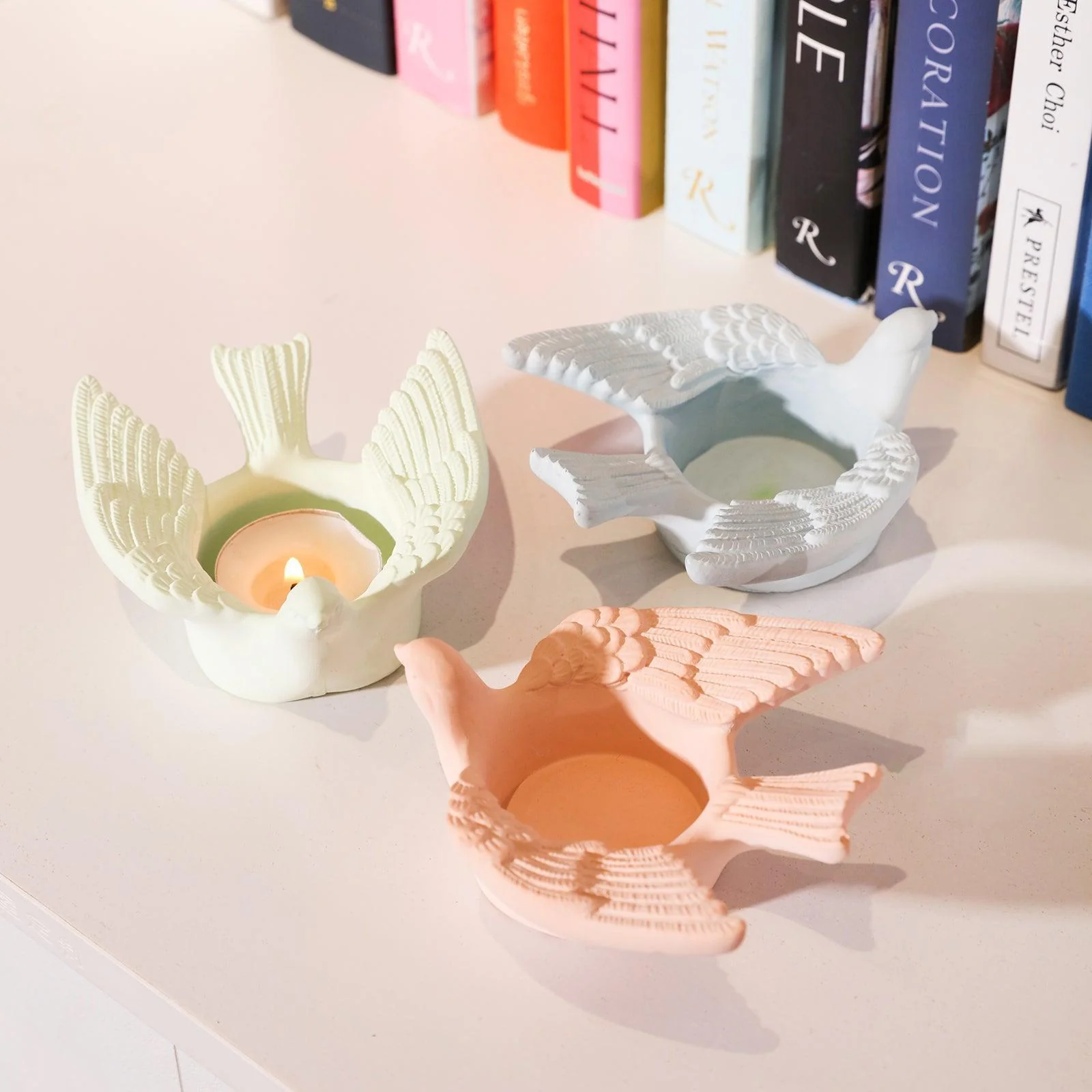 Joyful Bliss Bird Tealight Candle Holder Silicone Mold - Ⅰ - Image 6
