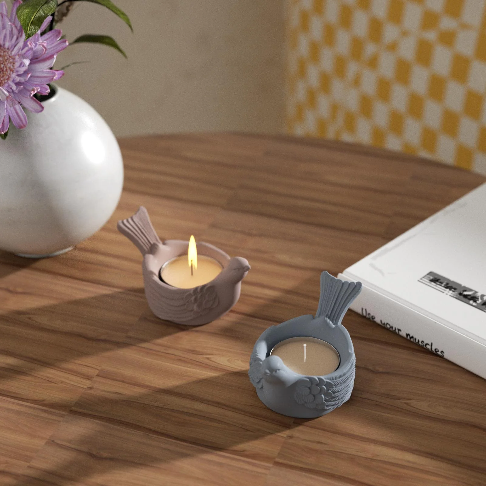 Joyful Bliss Bird Tealight Candle Holder Silicone Mold - Ⅱ - Image 5