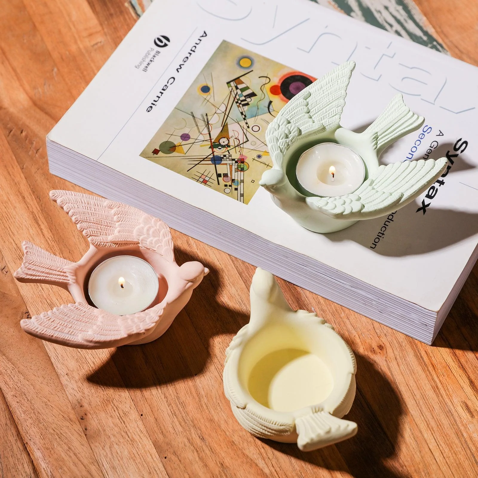 Joyful Bliss Bird Tealight Candle Holder Collection Silicone Mold - Image 8