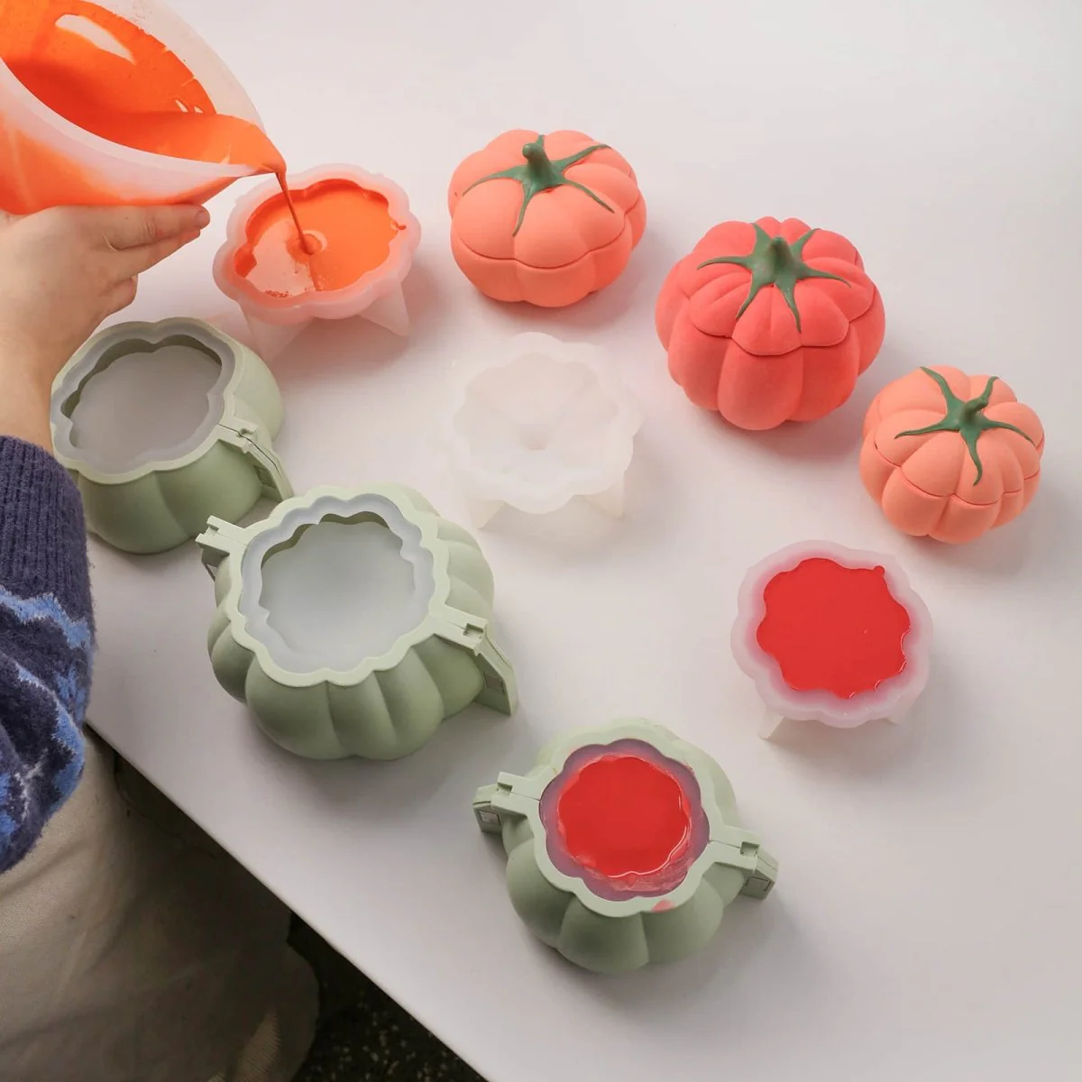 Freshly Picked Tomato Candle Jar Silicone Mold Collection - Image 4