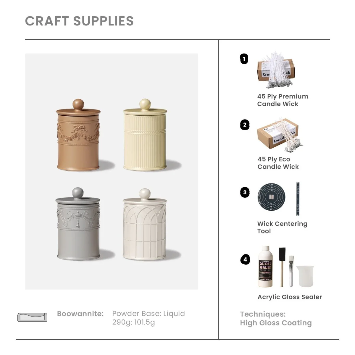 Traces of the Palace Candle Jar Silicone Mold & 9 oz Candle Refill Silicone Mold Collection - Image 10