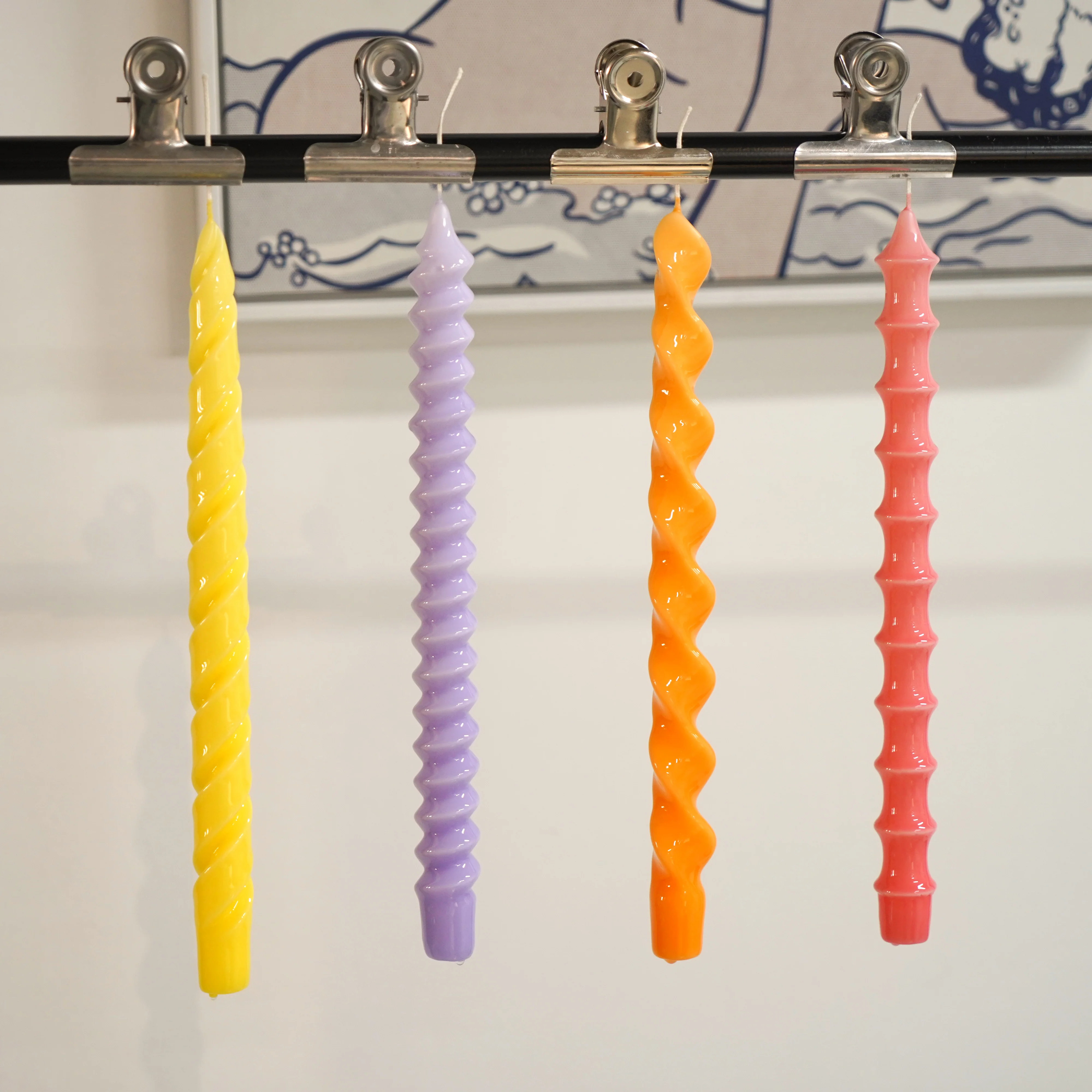Elegant Twisted Long Taper Candle Silicone Mould - Image 7
