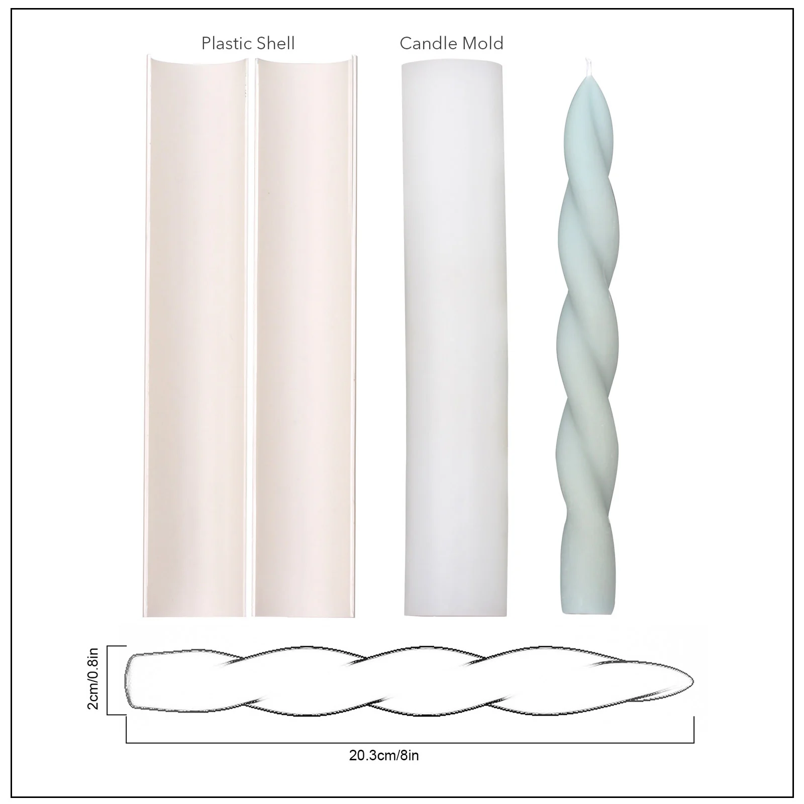 Spiral Taper Candle Silicone Mold Collection - Image 16