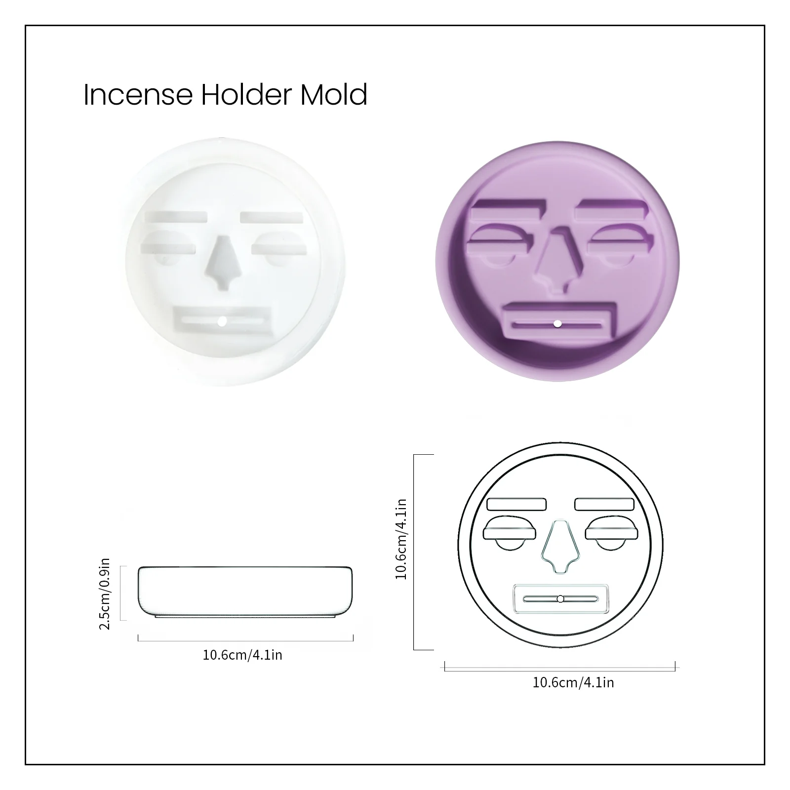 Ugly Face Incense Holder Silicone Mold - Image 12