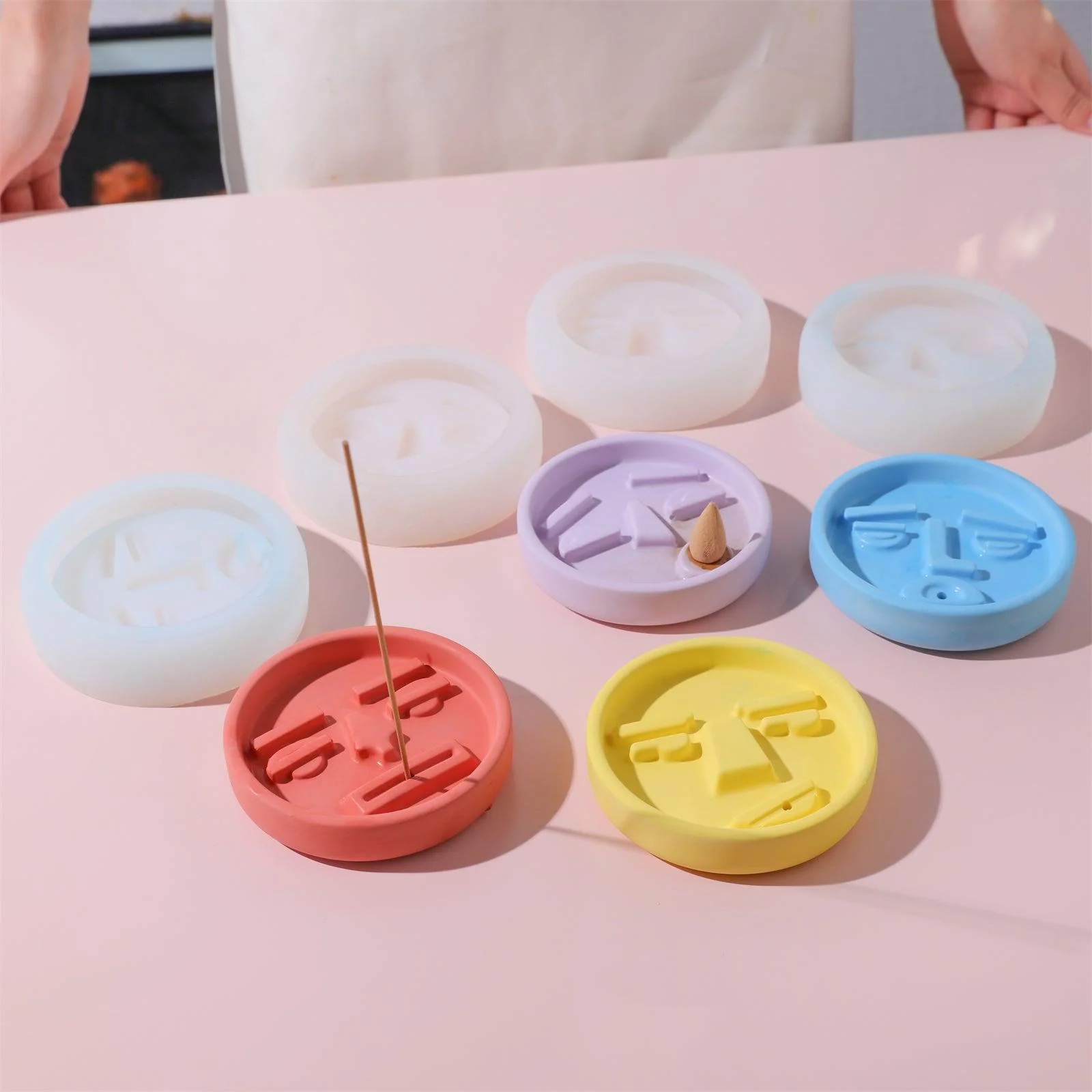 Ugly Face Incense Holder Silicone Mold - Image 4