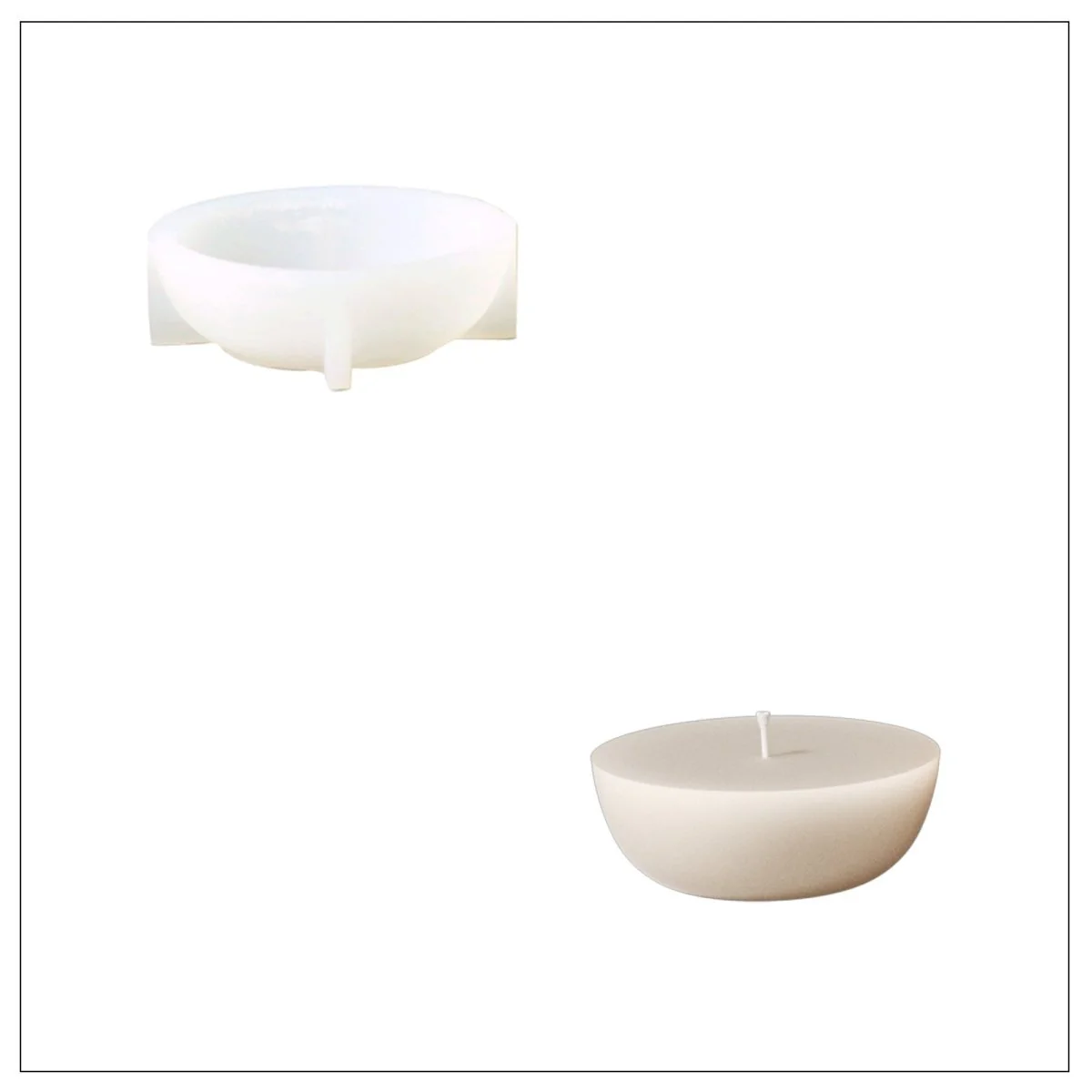Walnut Shell Candle Jar & Candle Refill Silicone Mold Collection - Image 11