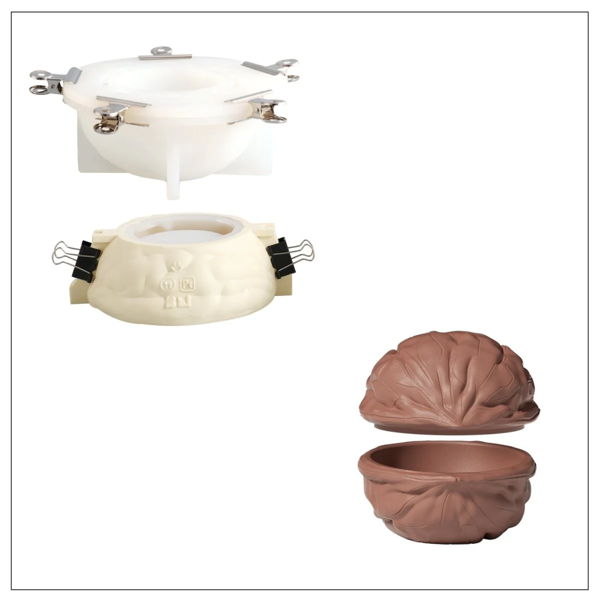 Walnut Shell Candle Jar & Candle Refill Silicone Mold Collection - Image 9