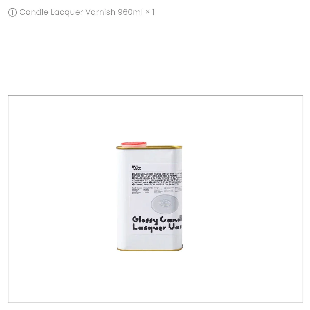 Water-Based Glossy Candle Lacquer Varnish - Image 9