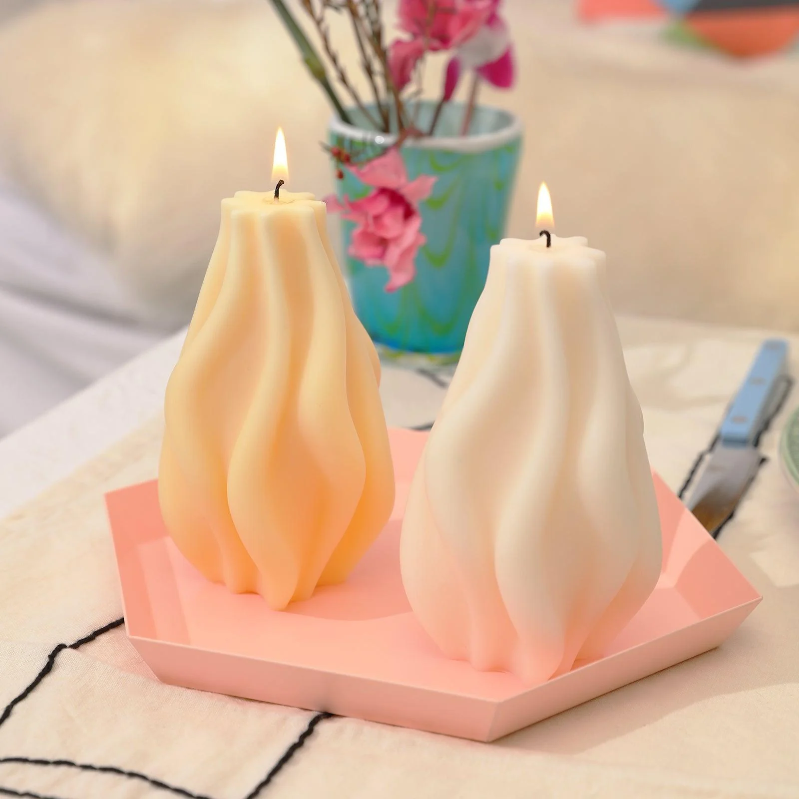 Sleek Wave Candle Silicone Mold - Image 5