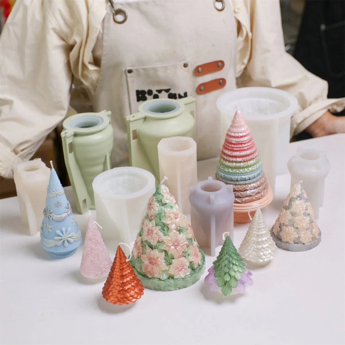 Winter Whimsy – Gently Used Christmas Tree Silicone Mold Collection - Image 3