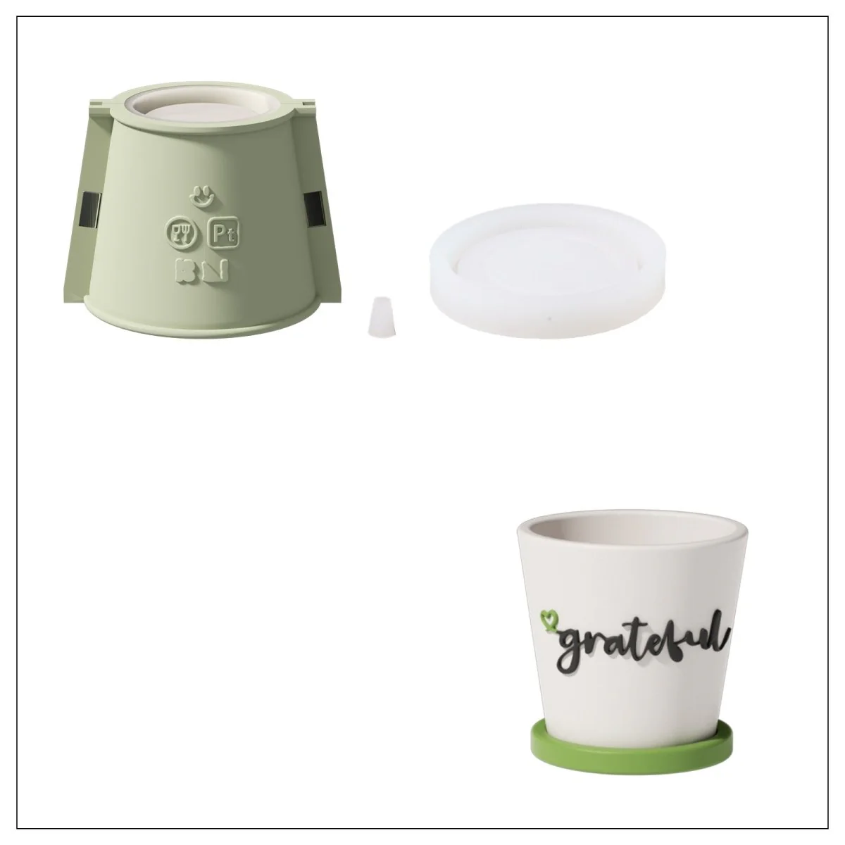 Words of Blessing Plant Pot Silicone Mold Collection - Image 13
