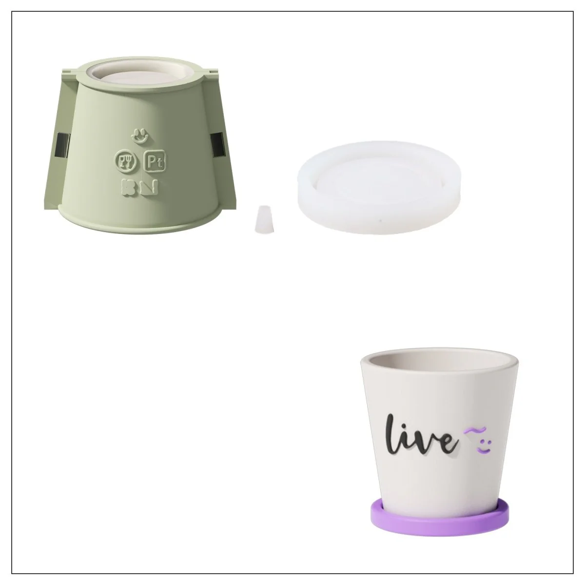 Words of Blessing Plant Pot Silicone Mold Collection - Image 15
