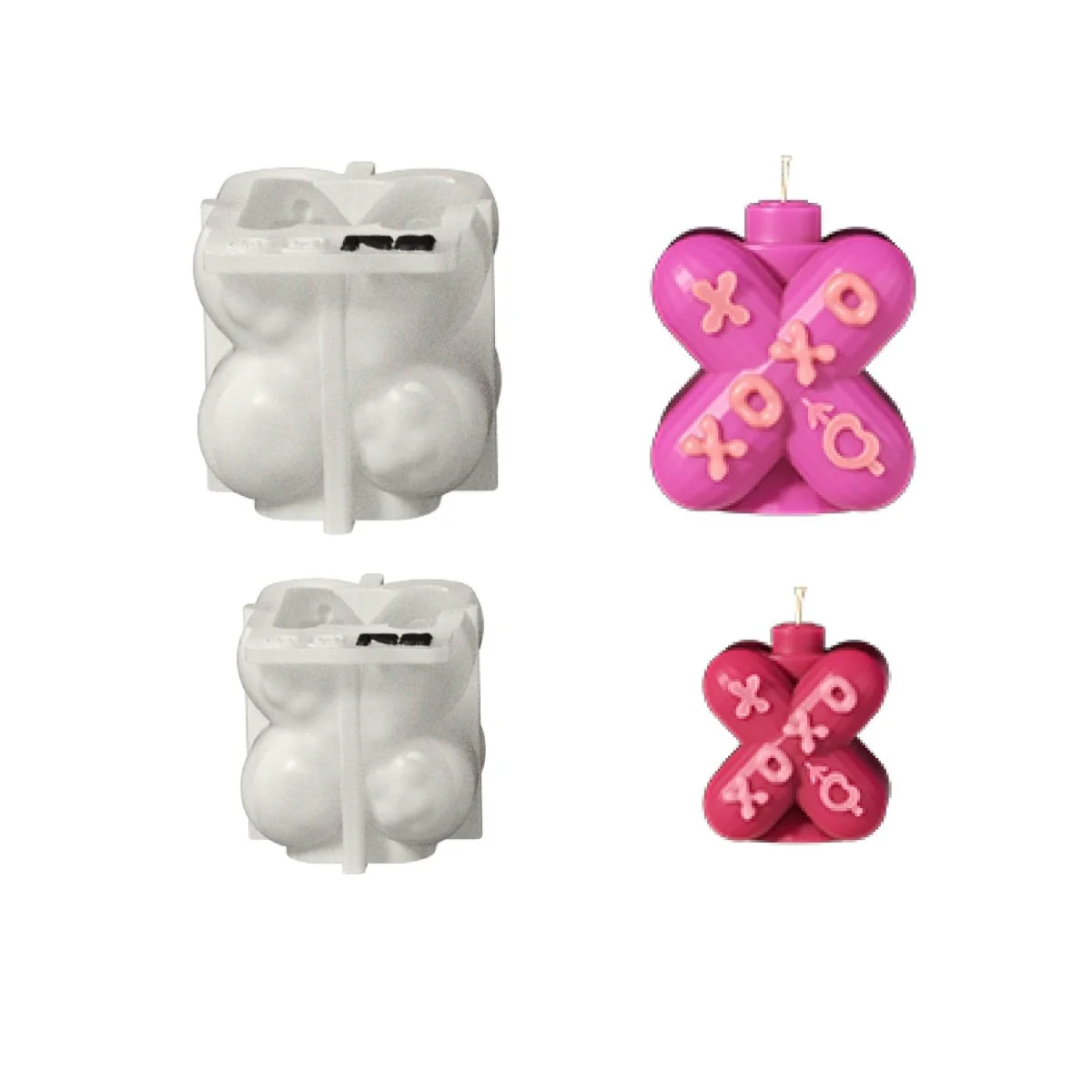 XOXO Boomy Love Candle Silicone Mold Collection - Image 13