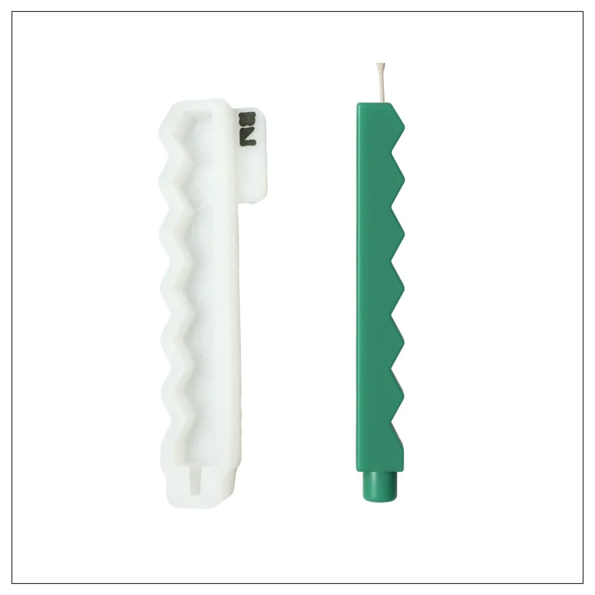Zigzag Taper Candle Silicone Mold - Image 11