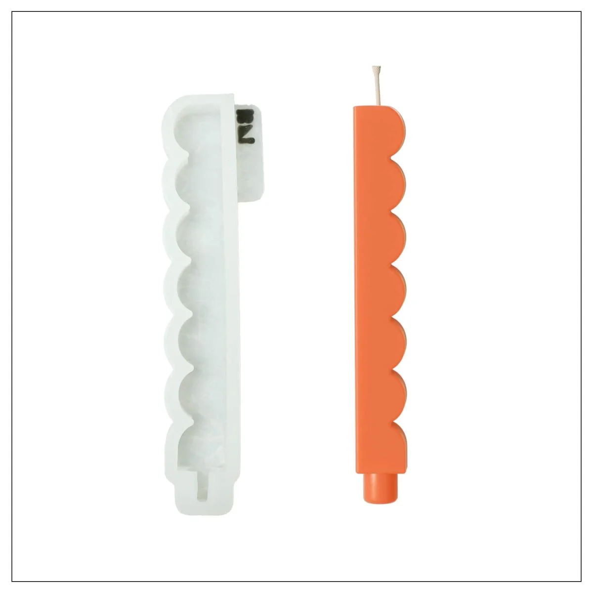 Zigzag Taper Candle Silicone Mold - Image 12